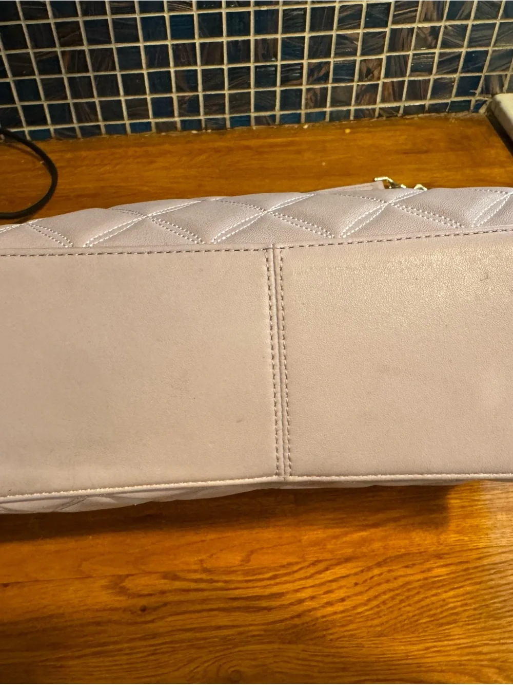 Kate Spade Quilted Pale Pink Chain Shoulder Bag